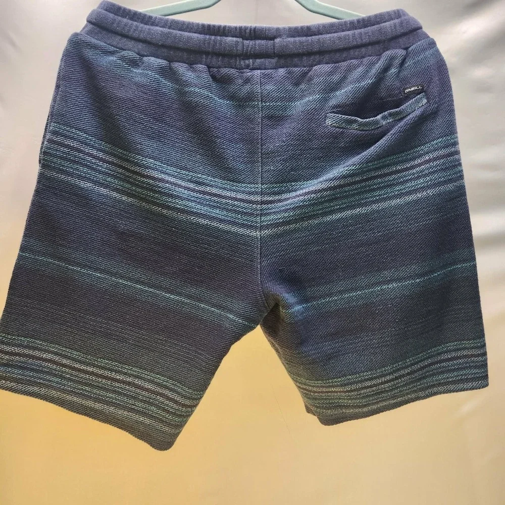 O'Neill Bavaro Stripe Men's Knit Drawstring Shorts Navy Size Medium